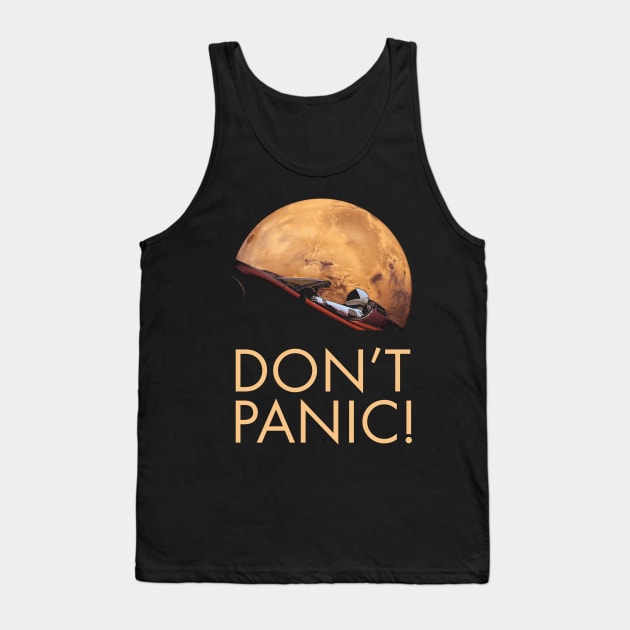 Don't Panic At Mars Tank Top by Nerd_art